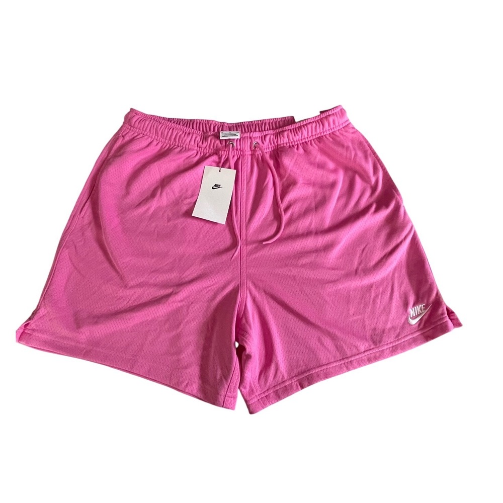 Nike Mens Sportswear Mesh Shorts Pink FN3514-675 Standard Fit Above Knee M
